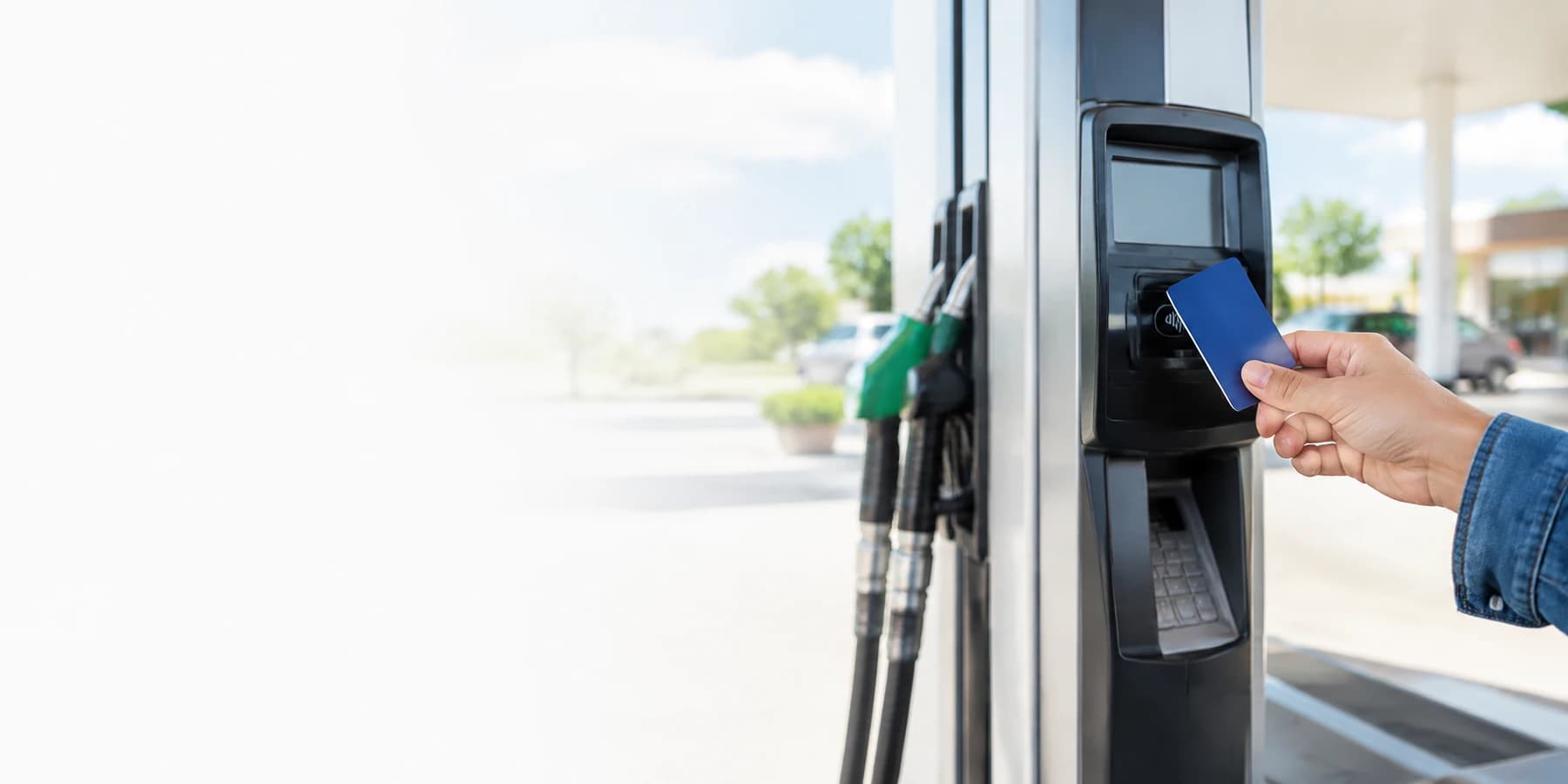 Fuel pump at a filling station